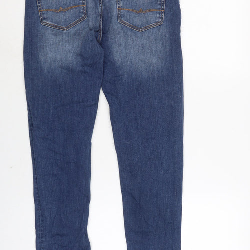 ASOS Mens Blue Cotton Blend Skinny Jeans Size 30 in L30 in Regular Zip