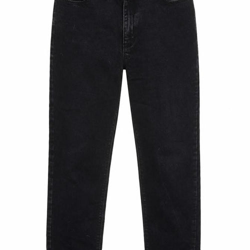 Anthology Womens Grey Cotton Blend Straight Jeans Size 10 L27 in Regular Zip