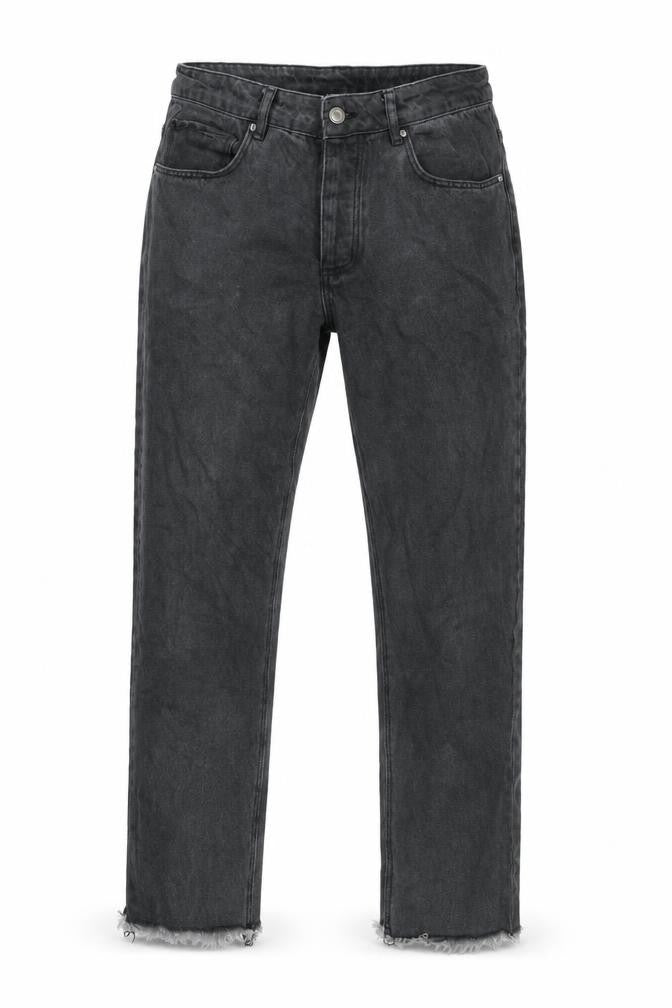 ASOS Mens Grey Cotton Straight Jeans Size 29 in L26 in Regular Button