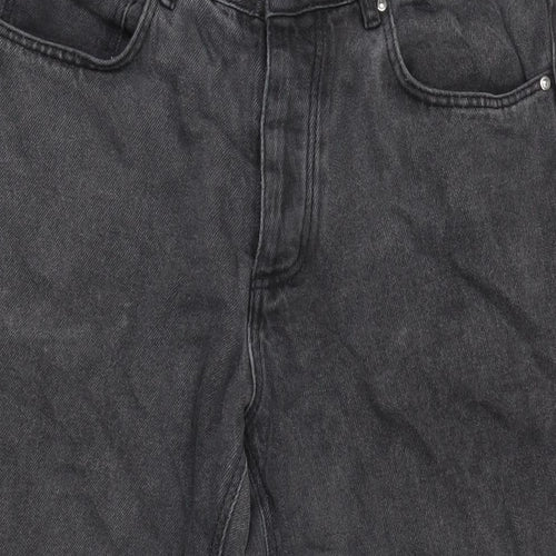 ASOS Mens Grey Cotton Straight Jeans Size 29 in L26 in Regular Button