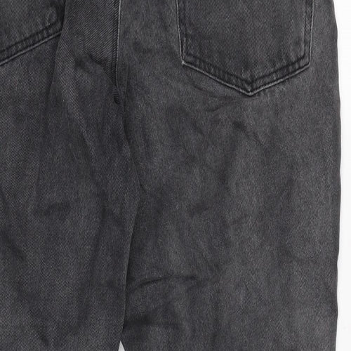 ASOS Mens Grey Cotton Straight Jeans Size 29 in L26 in Regular Button