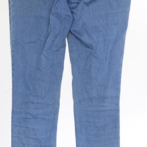 George Womens Blue Cotton Blend Flared Jeans Size 16 L29 in Regular