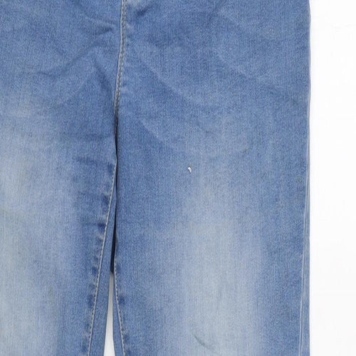 George Womens Blue Cotton Blend Flared Jeans Size 16 L29 in Regular