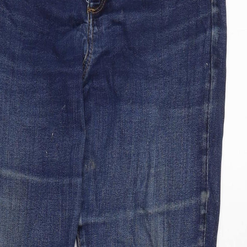 Gap Womens Blue Cotton Blend Bootcut Jeans Size 30 in L30 in Regular Zip