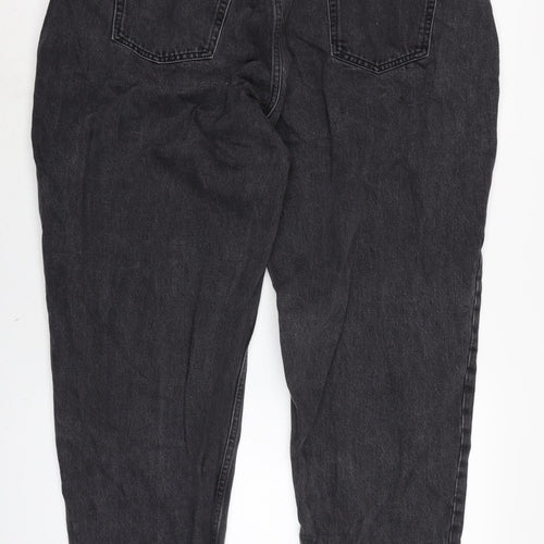 ASOS Womens Grey Cotton Straight Jeans Size 34 in L30 in Regular Zip
