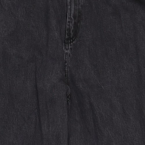 ASOS Womens Grey Cotton Straight Jeans Size 34 in L30 in Regular Zip