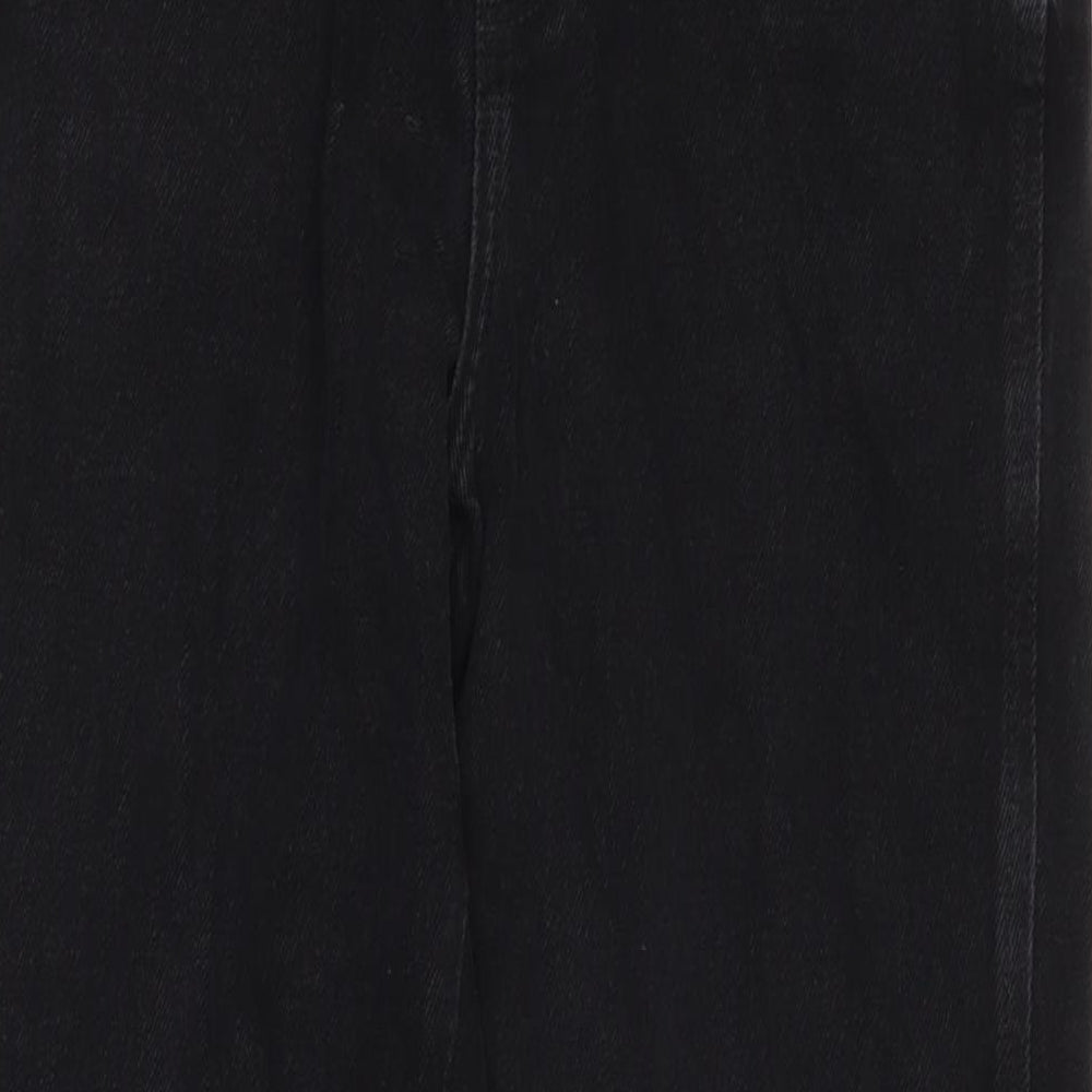 Denim & Co. Womens Blue Cotton Straight Jeans Size 10 L31 in Regular Zip