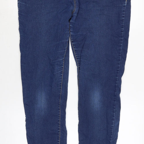 Dorothy Perkins Womens Blue Cotton Blend Jegging Jeans Size 14 L31 in Regular