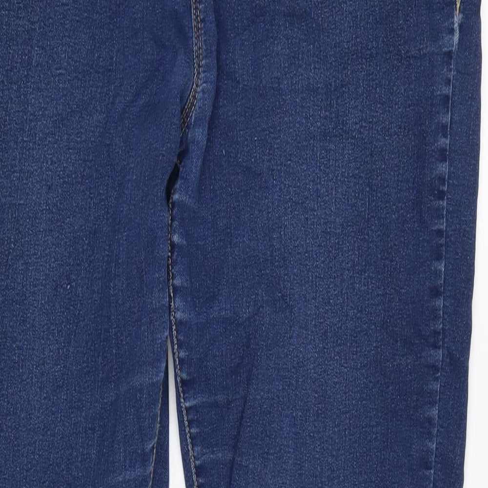 Dorothy Perkins Womens Blue Cotton Blend Jegging Jeans Size 14 L31 in Regular