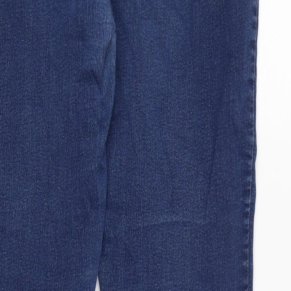 Dorothy Perkins Womens Blue Cotton Blend Jegging Jeans Size 14 L31 in Regular