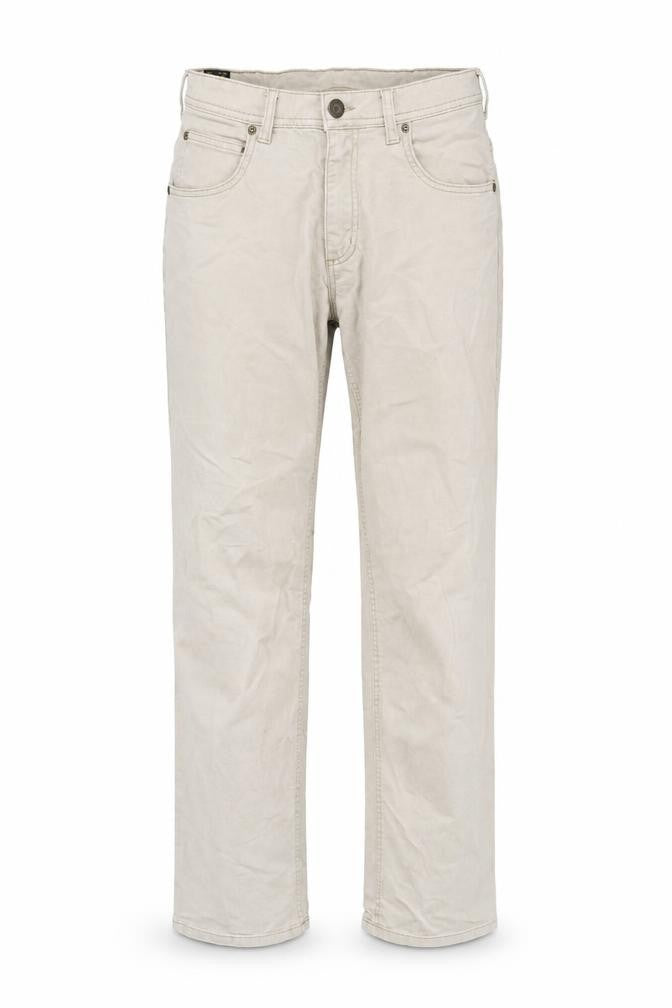 Lee Mens Beige Cotton Flared Jeans Size 26 in L31 in Regular Zip