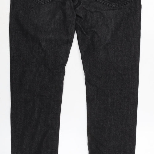 Denim & Co. Mens Black Cotton Blend Skinny Jeans Size 30 in L31 in Regular Zip
