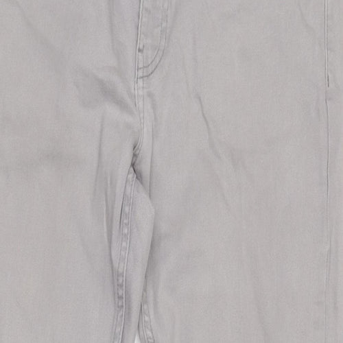 H&M Mens Green Cotton Blend Tapered Jeans Size 2XS L34 in Regular Zip