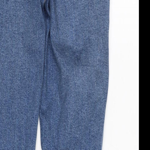 George Womens Blue Cotton Blend Straight Jeans Size 26 in L26.5 in Regular Zip