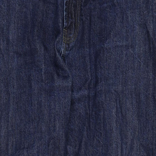 TU Mens Blue Cotton Blend Straight Jeans Size 44 in L32 in Regular Zip