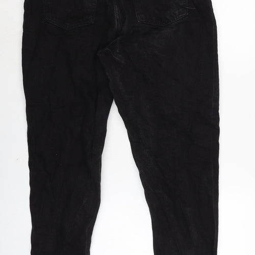 Denim & Co. Womens Black Cotton Blend Skinny Jeans Size 12 L27 in Regular Zip