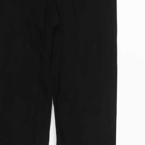 Gap Womens Black Cotton Blend Skinny Jeans Size 28 in L24 in Regular Zip - Vents to bottom legs.