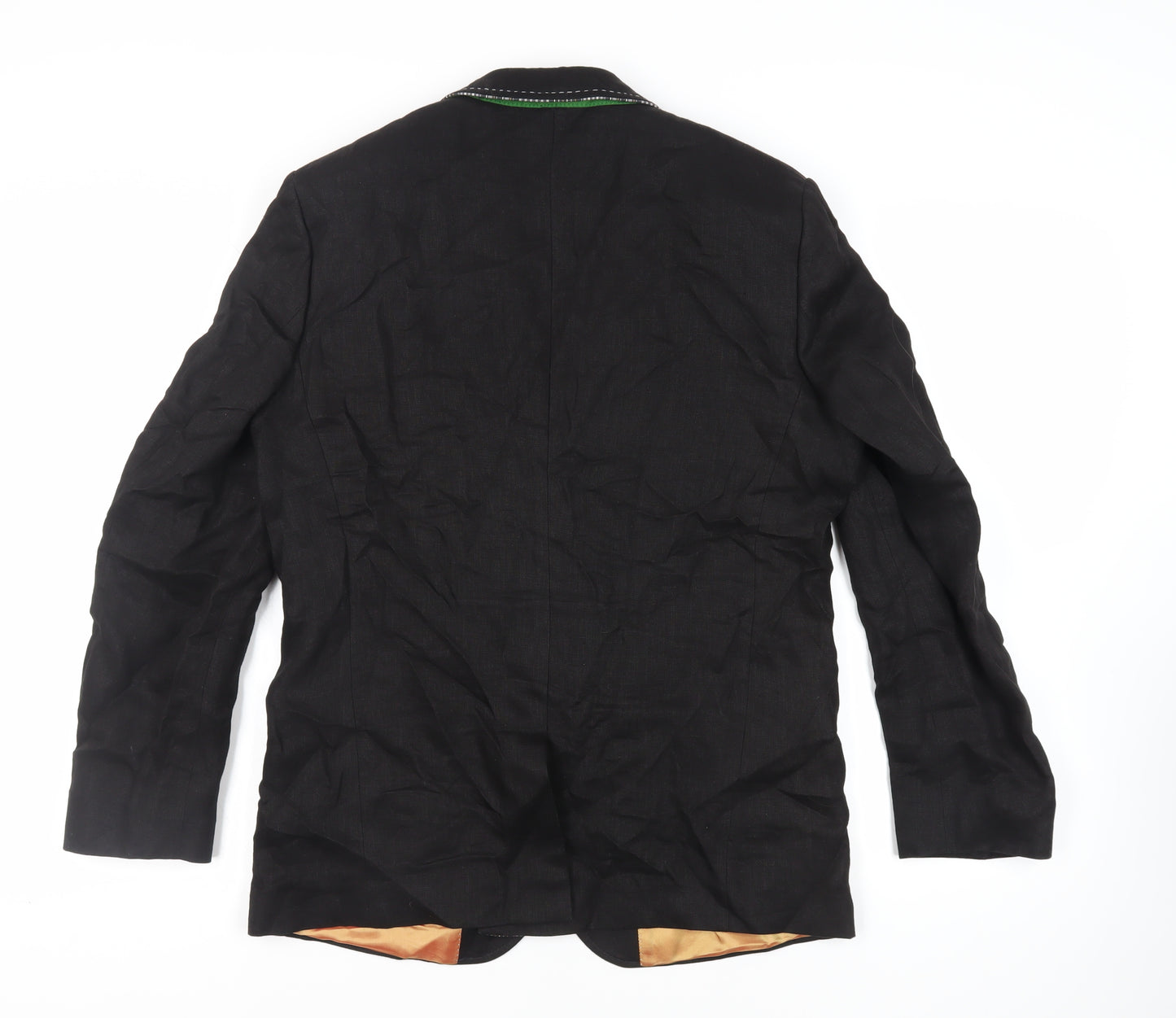 Holland Esquire Mens Black Jacket Blazer Size 42 Button