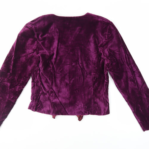 NEXT Womens Purple Jacket Blazer Size 12 Button - Vintage