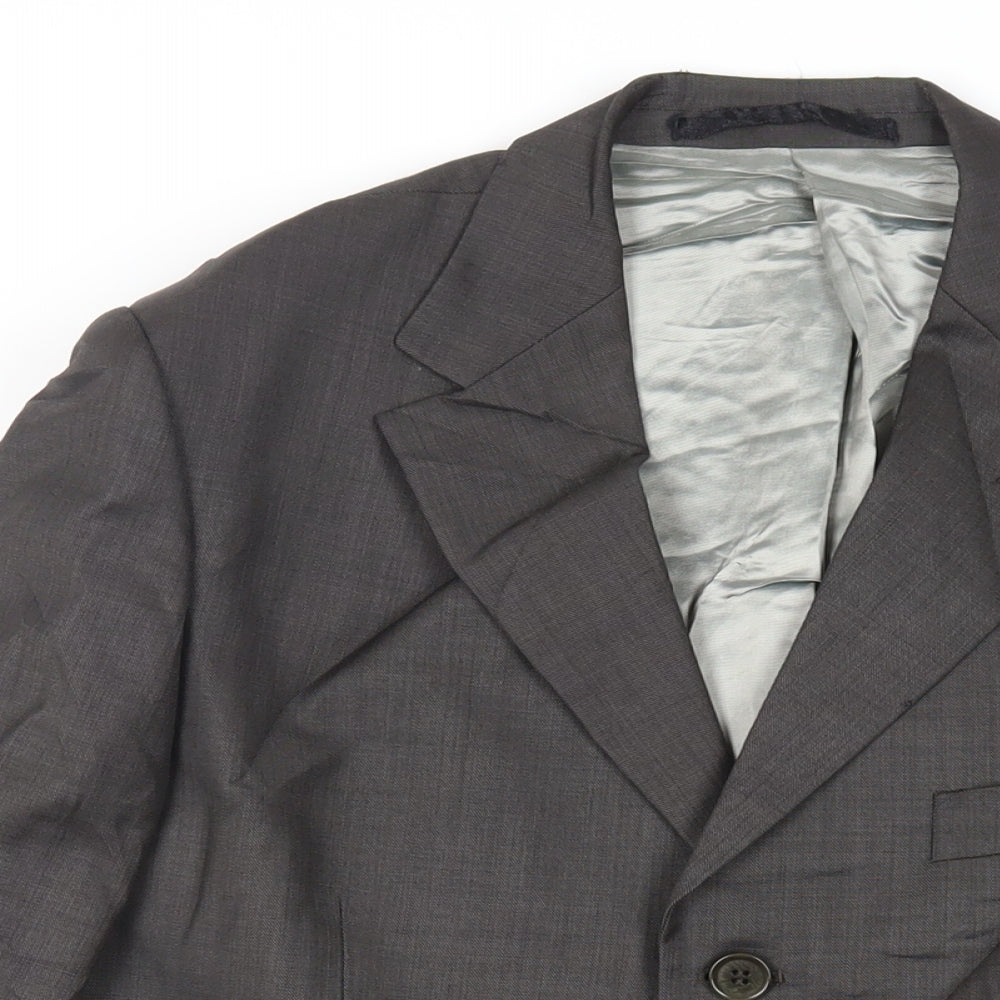 Marks and Spencer Mens Grey Wool Jacket Suit Jacket Size 40 Regular