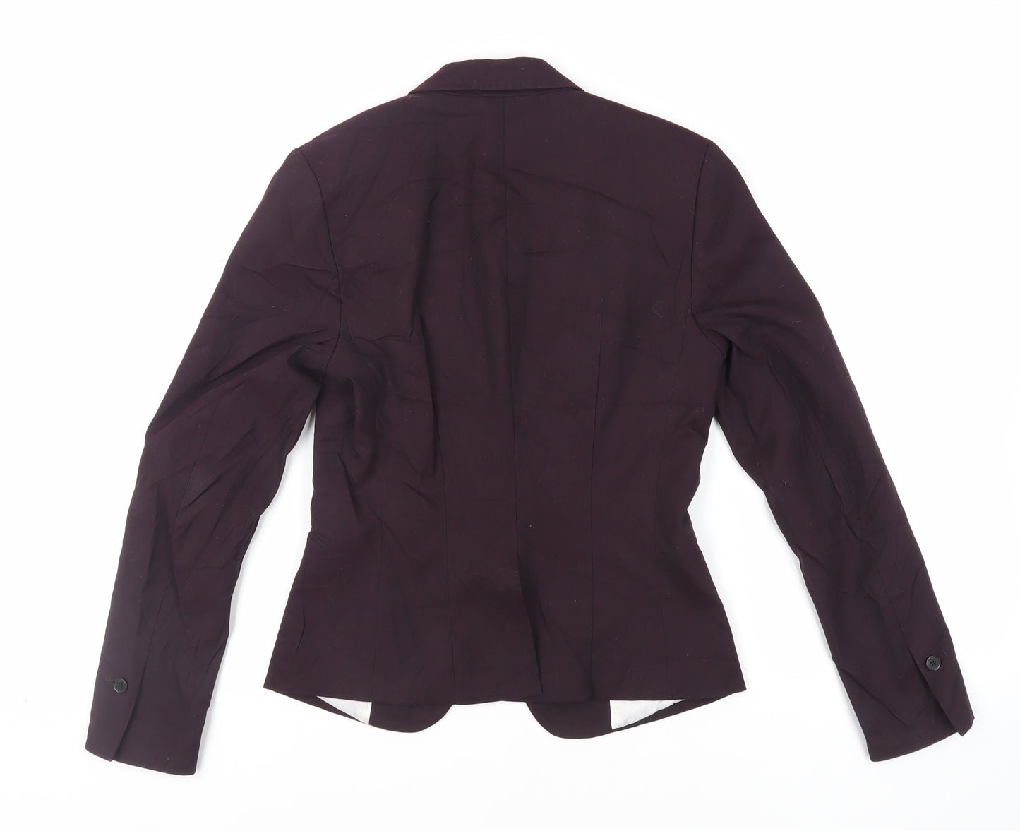 H&M Womens Purple Jacket Blazer Size 6 Button
