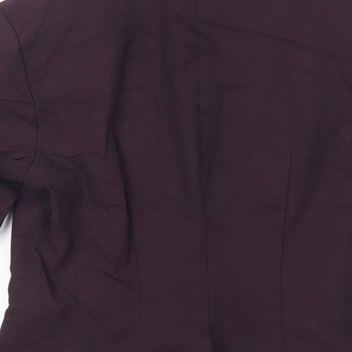 H&M Womens Purple Jacket Blazer Size 6 Button