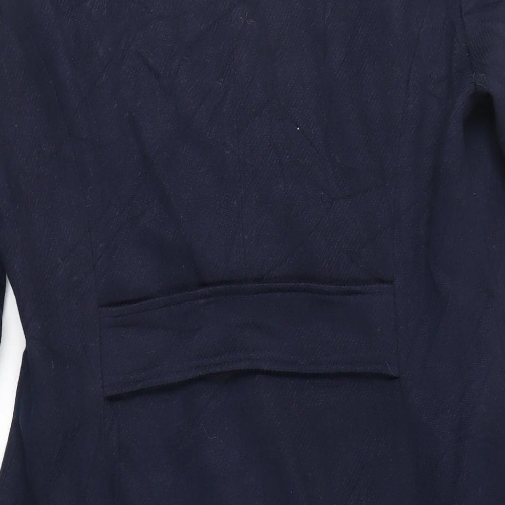 Jolie Moi Womens Blue Pea Coat Coat Size 10 Button