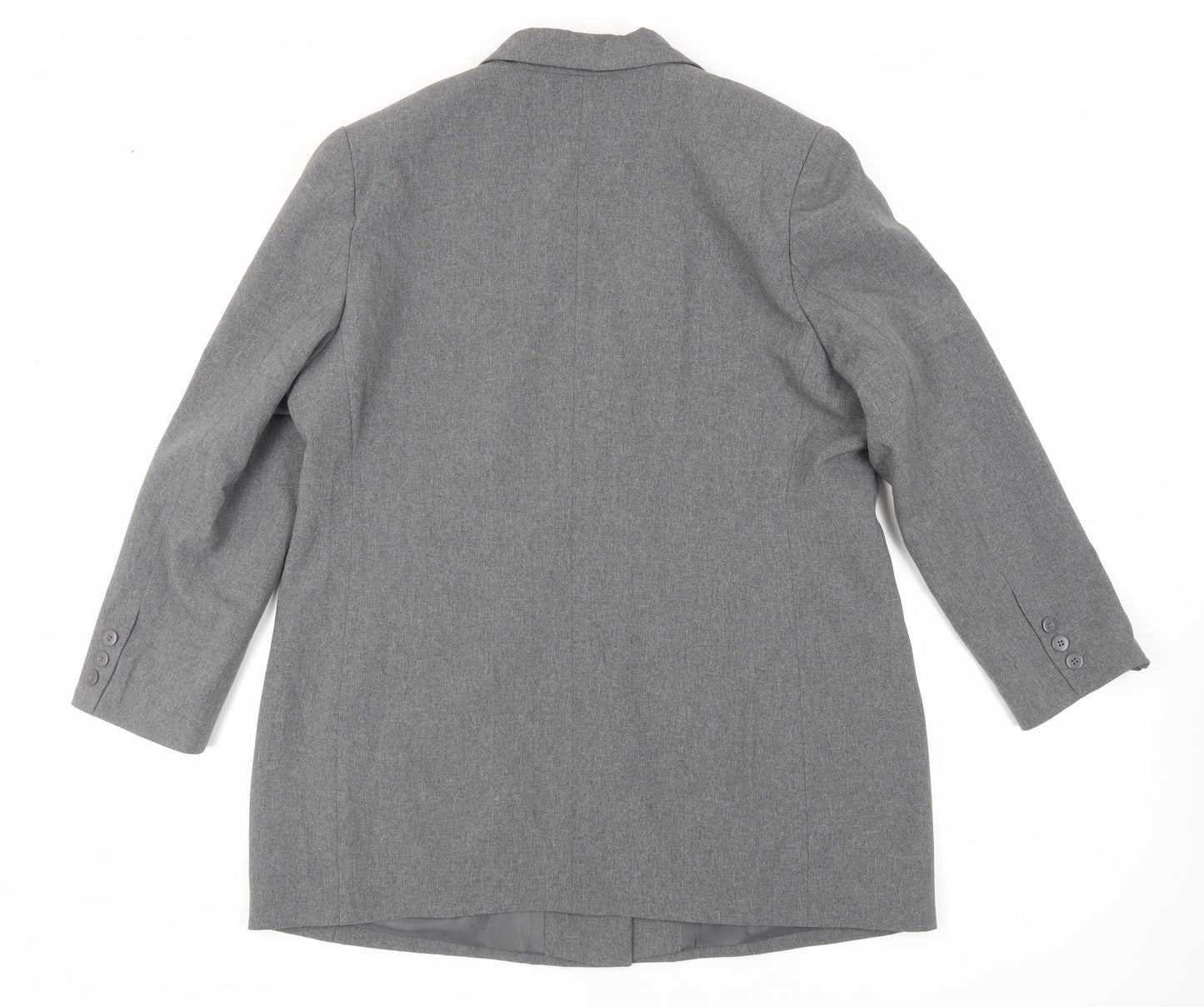 Classics Womens Grey Jacket Blazer Size 18 Button