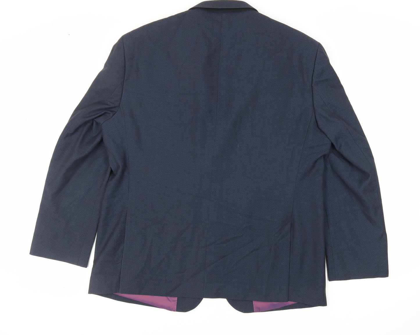 Daniel Grahame Mens Blue Polyester Jacket Suit Jacket Size 44 Regular