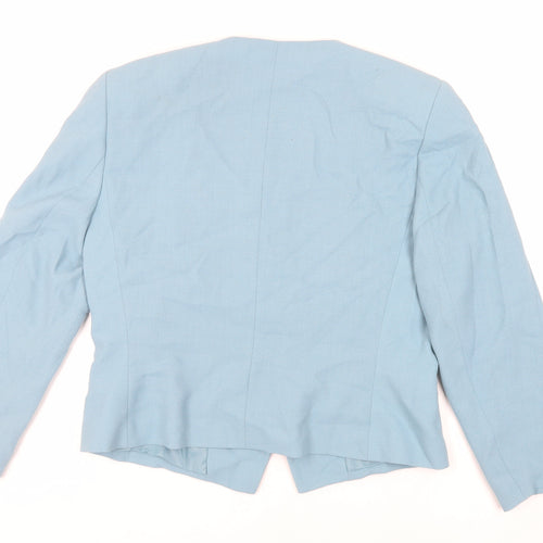 Jacqes Vert Womens Blue Jacket Blazer Size 14 Button