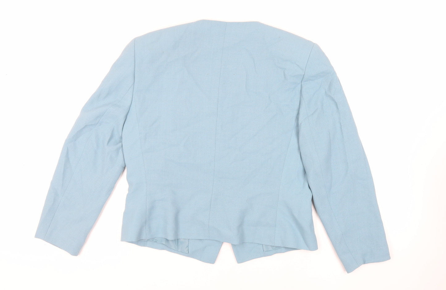 Jacqes Vert Womens Blue Jacket Blazer Size 14 Button