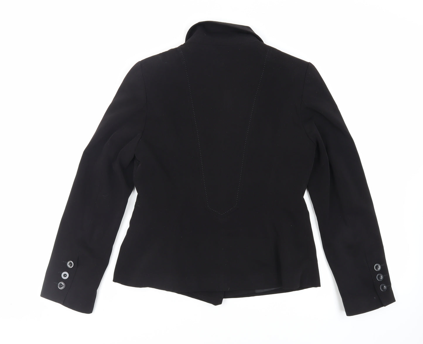 Marks and Spencer Womens Black Jacket Blazer Size 10 Button