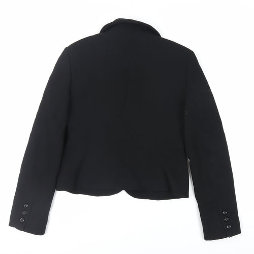 Hobbs Womens Black Jacket Blazer Size 10 Button