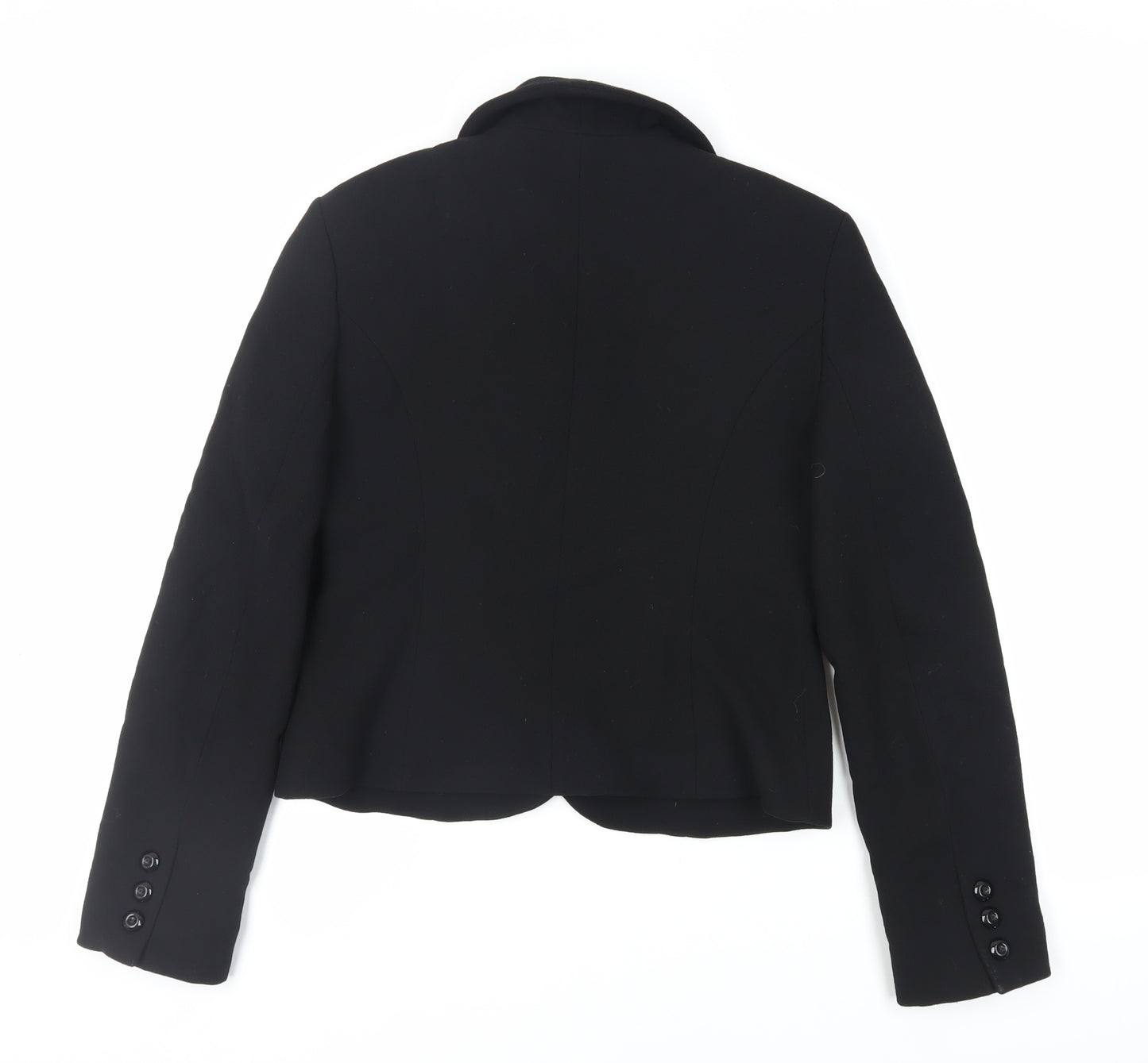 Hobbs Womens Black Jacket Blazer Size 10 Button