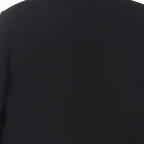 Hobbs Womens Black Jacket Blazer Size 10 Button