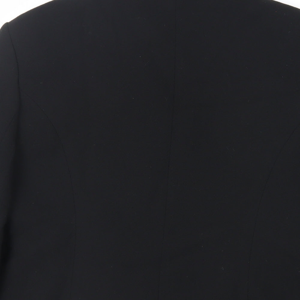Hobbs Womens Black Jacket Blazer Size 10 Button