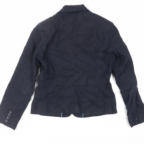 NEXT Womens Blue Jacket Blazer Size 12 Button