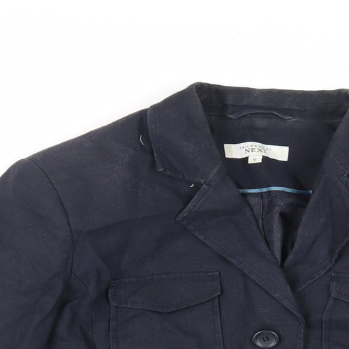 NEXT Womens Blue Jacket Blazer Size 12 Button