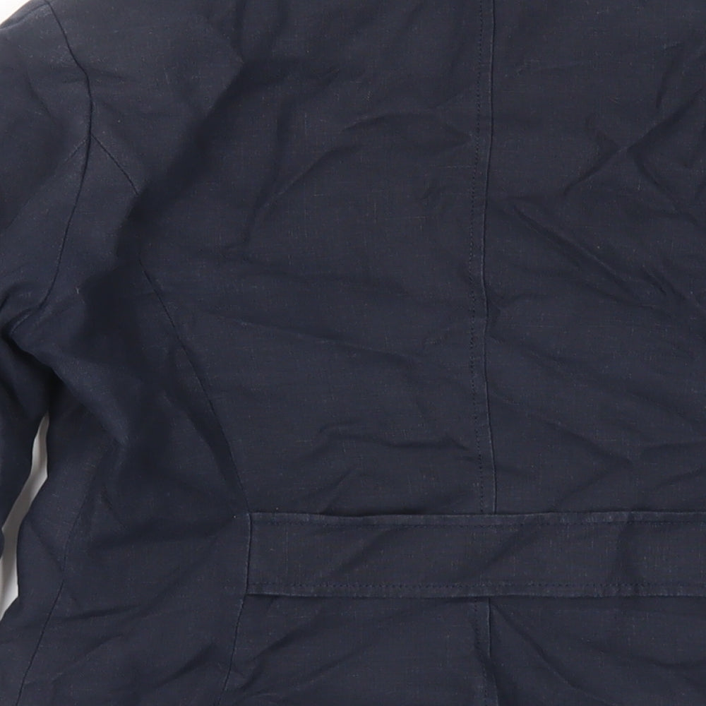 NEXT Womens Blue Jacket Blazer Size 12 Button