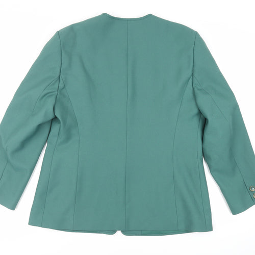 Eastex Womens Green Jacket Blazer Size 16 Button