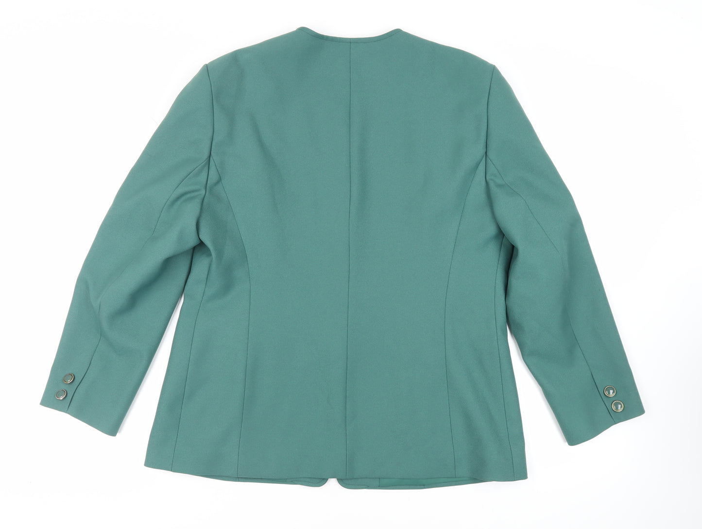 Eastex Womens Green Jacket Blazer Size 16 Button