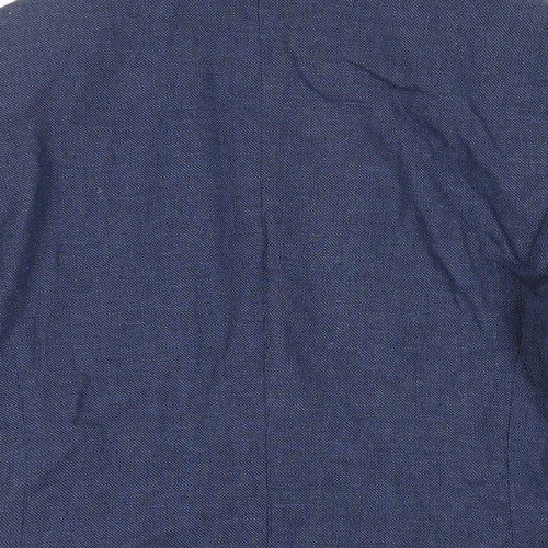 H&M Boys Blue Jacket Blazer Size 13-14 Years Button