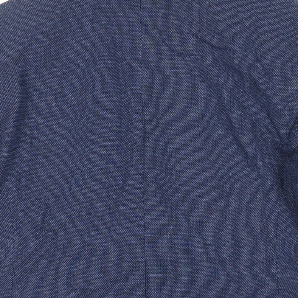 H&M Boys Blue Jacket Blazer Size 13-14 Years Button