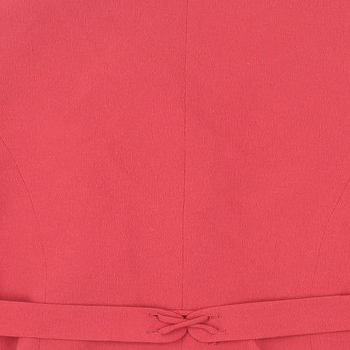 Minuet Womens Red Jacket Blazer Size 12 Button