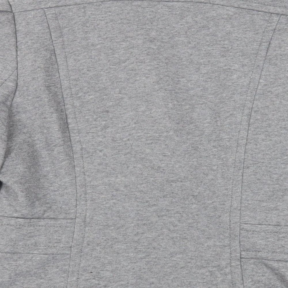 H&M Womens Grey Jacket Blazer Size 12 Button