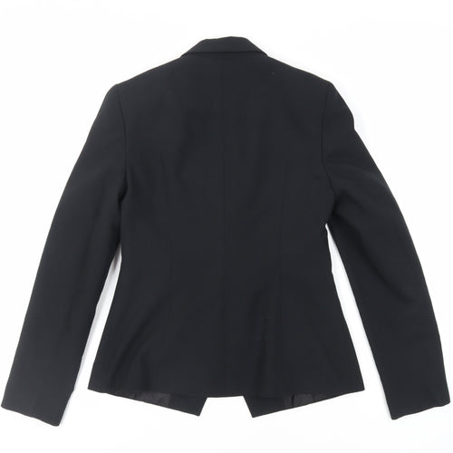 New Look Womens Black Jacket Blazer Size 10 Button