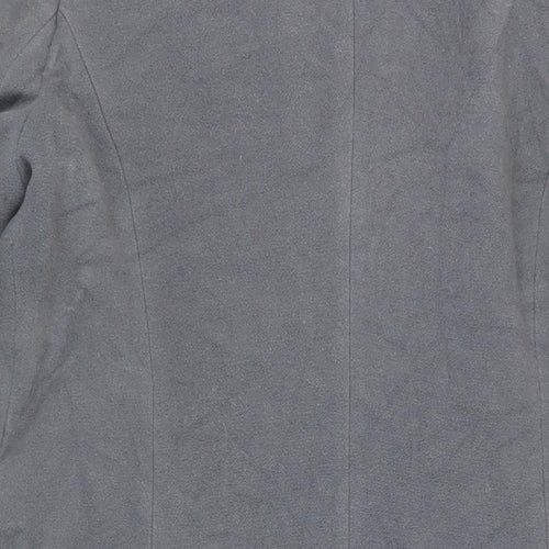 Debenhams Womens Grey Overcoat Coat Size 16 Button