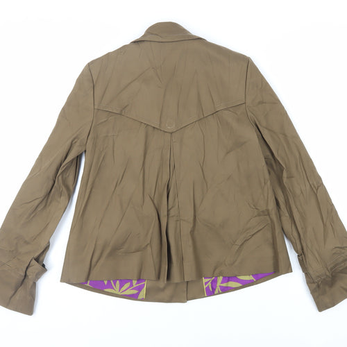 NEXT Womens Brown Jacket Size 8 Snap