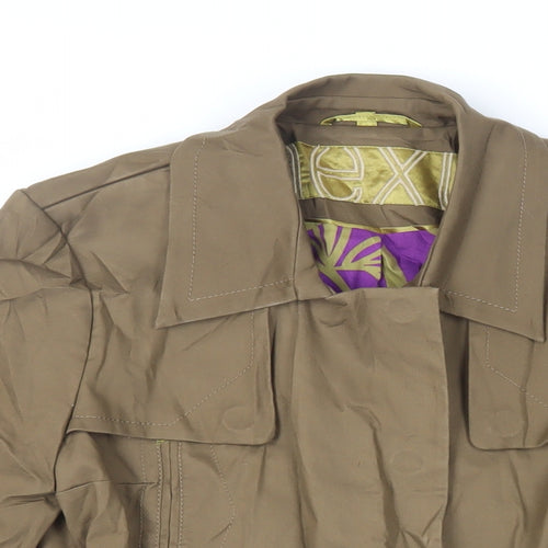 NEXT Womens Brown Jacket Size 8 Snap