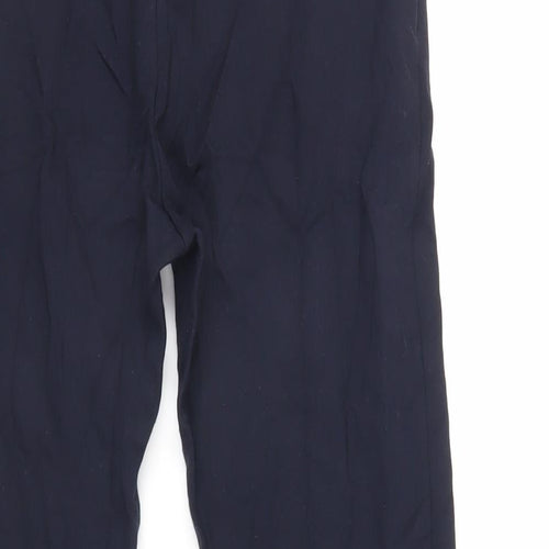 Marks and Spencer Womens Blue Viscose Carrot Leggings Size 14 L27 in - Elasticated Waist